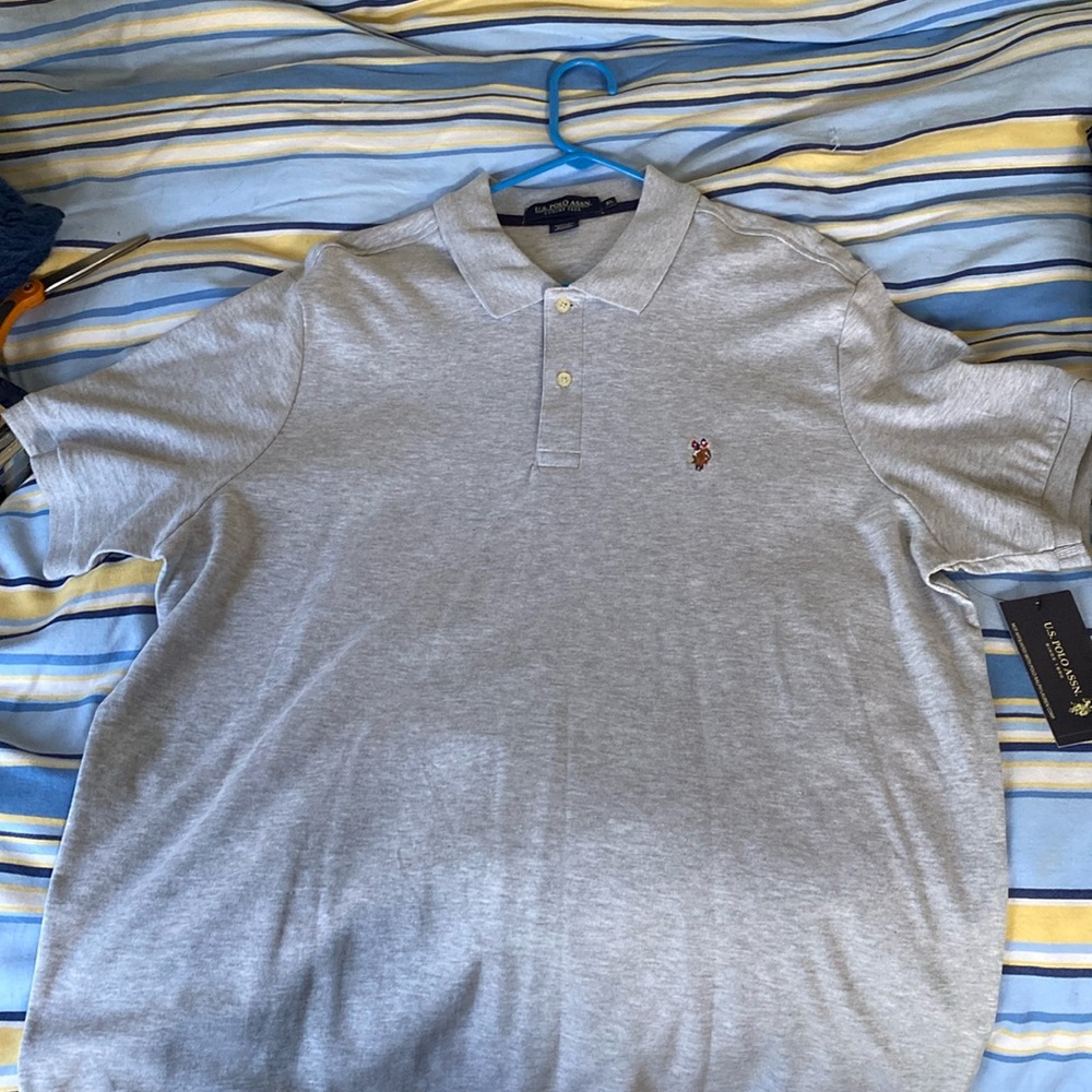 NWT gray polo
